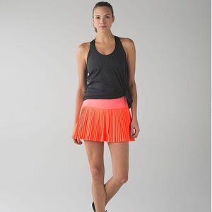 Lululemon Pleat to Street Skirt Grapefruit